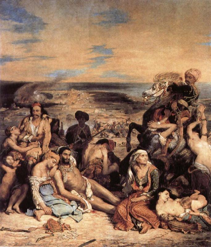 Eugene Delacroix The Massacre on Chios Spain oil painting art